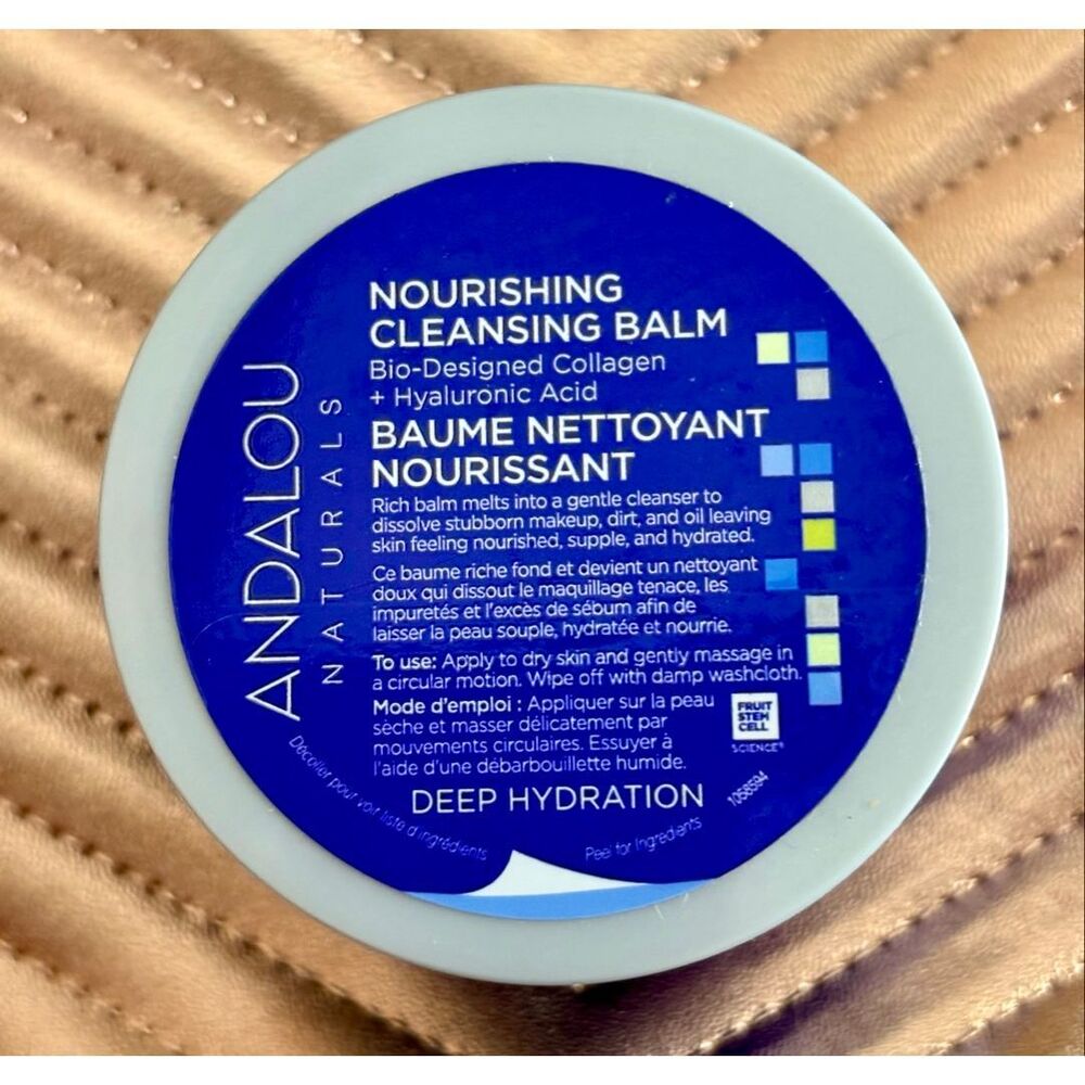 ANDALOU NATURALS - NWT & Sealed - Deep Hydration Nourishing Cleansing Balm 3 oz. - Picture 2 of 16